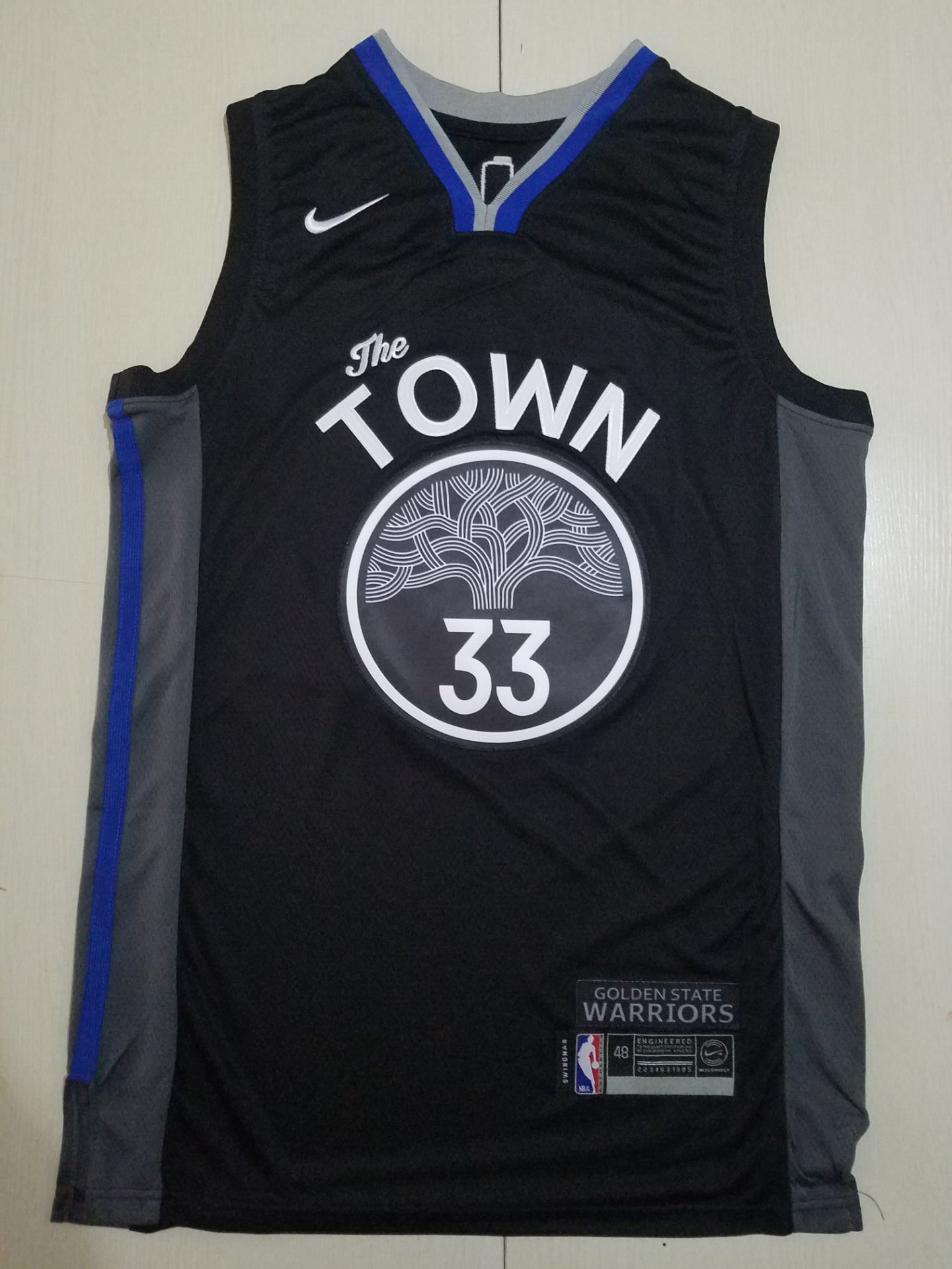 Men Golden State Warriors #33 Wiseman limited black new Nike NBA Jerseys->golden state warriors->NBA Jersey